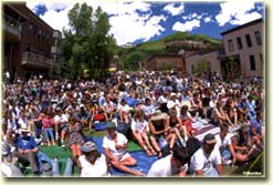 Elks Park audience in Telluride