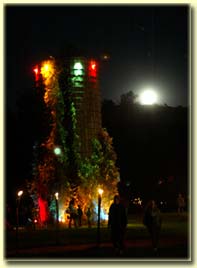 Mabon Moon over the Planet Bluegrass silo