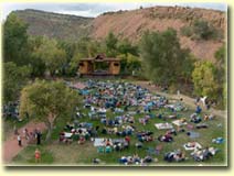 Planet Bluegrass stage in Lyons