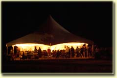 RockyGrass at Night in the Wildflower Tent