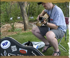 Finishing a song in the woods