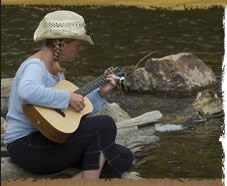 Writing by the St. Vrain River