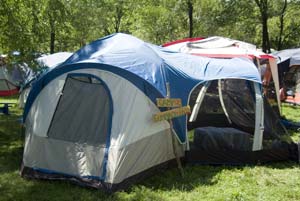 On-site campground at Folks Fest