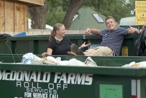 Planet Bluegrass dumpsters