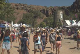 Folks Fest vendor area 