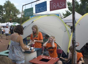 Waste station at RockyGrass (photo: Russell Bramlett)