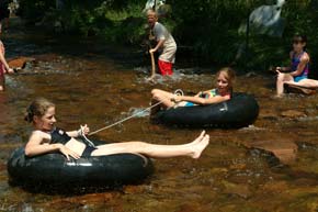 Tubing the St. Vrain through Planet Bluegrass 