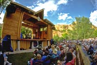 The Folks Fest stage at Planet Bluegrass 