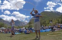Hula hoops at Telluride Bluegrass 