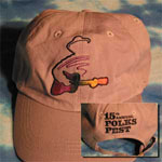 15th Folks Festival Hat with Guitar Logo